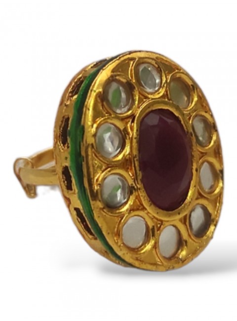 Kundan Finger Ring